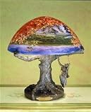 15 Inch H Parrish Reveries Reverse Painted Table Lamp Table Lamps