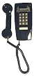 Cortelco ITT-2554VBK Single-Line Wall Phone (Black)