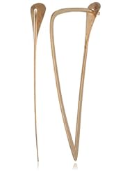 Melissa Joy Manning 14K Yellow Gold Dagger Hoop Earrings