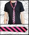 Pink & Black Stripe Tie