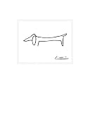 The Dog by Pablo Picasso. Size 7.75 X 9.75 Art Poster Print