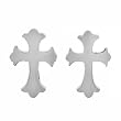 Surqical Steel Reliqious Cross Earrings