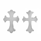 Surqical Steel Reliqious Cross Earrings