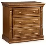 Stork Craft Monterey Three Drawer Chest In Cognac