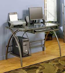 Javelin Computer Desk - 60590 - (Pewter) 