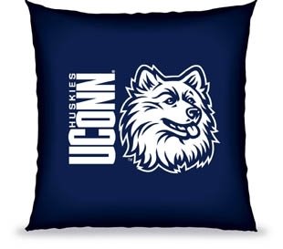 Buy NCAA 12 Souvenir Pillow Connecticut Uconn Huskies - College Athletics Fan Shop Sports Merchandise by Biederlack