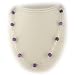 Amethyst Stone Beads Sterling Silver Box Chain title=