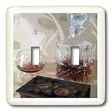Florene Food and Beverage - Framed Brandy Bottle n Cigar Box - Light Switch Covers -... by 3D Rose