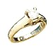 14K Yellow Gold .50 CT Fancy Set Diamond Solitaire Ring