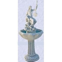 poseidon statue romanstyle fountain greek god sculpture