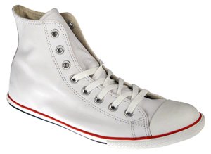 CT AS Slim Leather Hi Top White