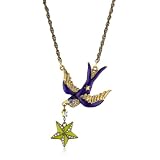 Betsey Johnson In the Navy Short Blue Bird Nec