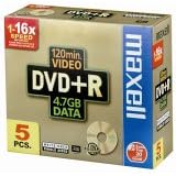 Maxell 5 pk Recordable Dvds (2 Hours)