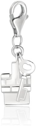 Sterling Silver 2 Piece House and Key Charm