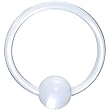 16 Gauge Clear Acrylic Ball Captive Ring