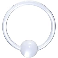 16 Gauge Clear Acrylic Ball Captive Ring