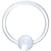 16 Gauge Clear Acrylic Ball Captive Ring