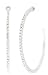 Nine West Silver-Tone Plated Crystal Large Hoop Earrings
