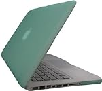 Green Hard Cover Rubberized Case Protector compatible for Apple Macbook Pro 13.3