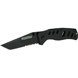 Smith & Wesson CK10S Extreme Ops Liner Lock Folder With Black Coated Stainless 40% Serrated Blade