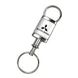 Mitsubishi Silver Valet Key Chain