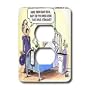 Londons Times Funny Medicine Cartoons - Missed Work Again - Light Switch Covers - 2 plug outlet cover