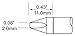 Metcal SFV-CH20 Tip, Chisel, 2mm (0.079In)