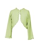 Rare Editions Baby/Infant Girls 12M-24M HONEYDEW-GREEN KNIT RUFFLE BOLERO Sweater/Shrug/Jacket