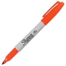 Sharpie Fine Point Permanent Markers, 12 Orange Markers(30006)