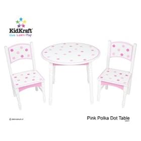 Kid Kraft Polka Dot Table and 2 Chair Set by Kid Kraft
