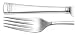 Lenox Federal Platinum 5-Piece Stainless Steel Flatware Place Setting, Service for 1