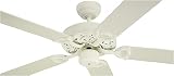 Monte Carlo Ceiling Fan 5OR52TW Ornate Fan - White Indoor Fans 52 w MC37TW Fitter and G826 Glass