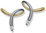 .20CT Round Diamond Loop Earrings.