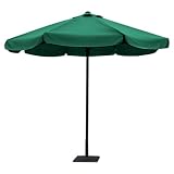 Walker Edison 3 Meter Patio Umbrella, Dark Green