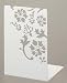 Kirie - A Pair of White Metal Bookends with Flower Cutout Pattern