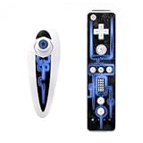 Sapphire Twilight Design Nintendo Wii Nunchuk + Remote Controller Protector ....