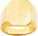 14K Gold Mens Signet Ring Sz 10