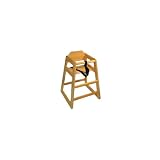 Adcraft Natural Assembled Wooden High Chair 285509