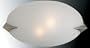 Lite Source LSI-5458PS/FRO 2 Light Franco Goccia Flush Mount