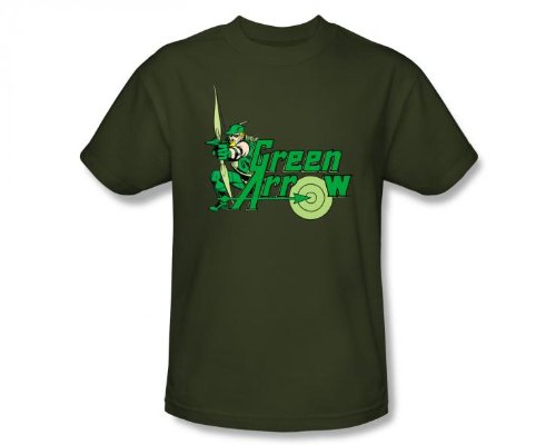  GREEN ARROW DC Comics Military Green T-shirt Tee Shirt