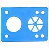 Riot Gear Vibra Soft Riser,6 Hole, 1/8 In., Blue, Ea.