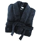 Turkishtowels Velour Bathrobe, 100% Combed Pure Egyptian Cotton Terry Robe - Velura Robe - Unisex Robe