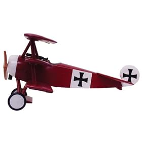 1 63 Die-Cast Fokker DR-1, Red Baron from Toy RC Airplanes