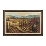 Klaussner Tuscan Village on Canvas w/Wood Frame KHF-W4265
