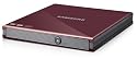 Samsung SE-S084C/USRS externer DVD Brenner (+8x8x8x, -8x8x6x, USB 2.0, inkusive Nero) rot