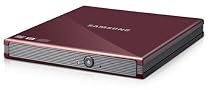 Samsung  SE-S084C/TSRS USB 2.0 8x DVD Writer External Optical Drive for PC, Netbook and Mac - Red