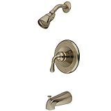 Kingston Brass KB1638T Magellan Tub and Shower Faucet, 7-Inch, Satin Nickel [並行輸入品]