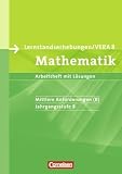Vorbereitungsmaterialien f&uuml;r VERA - Mathematik: 8 - Schuljahr: Mittlere Anforderungen - Arbeitsheft mit L&ouml;sungen - Ilona Gabriel, Udo Wennekers