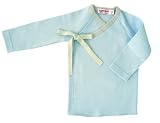 Organic Cotton Kimono Top Blue ( 0-3,3-6mo ) (Size=50-56(0-3m))