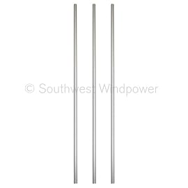 9' Air Marine Aluminum Pole Set for Air Breeze Marine Wind Generator. For use with the Stermount Tower Kit.